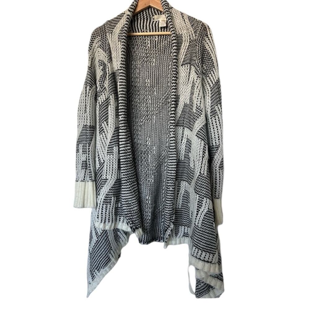 Aniina Knit Handkerchief Cut Open Sweater, Belted Size Large